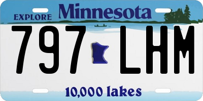 MN license plate 797LHM