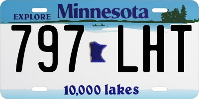 MN license plate 797LHT