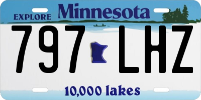 MN license plate 797LHZ