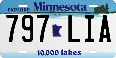 MN license plate 797LIA