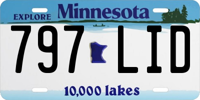 MN license plate 797LID
