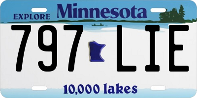 MN license plate 797LIE