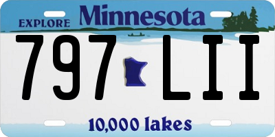 MN license plate 797LII