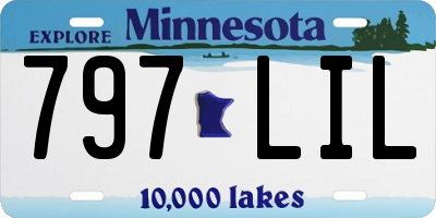 MN license plate 797LIL