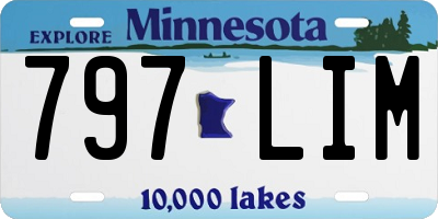 MN license plate 797LIM