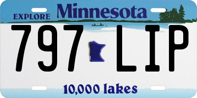 MN license plate 797LIP