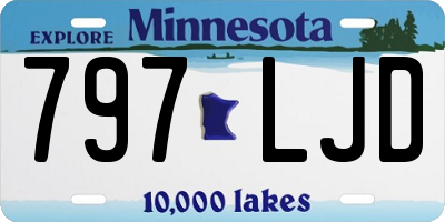 MN license plate 797LJD