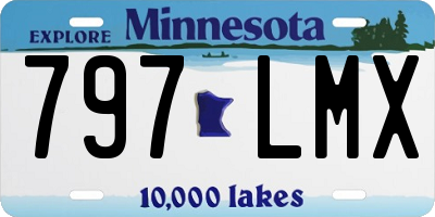 MN license plate 797LMX