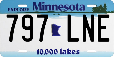 MN license plate 797LNE