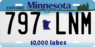 MN license plate 797LNM