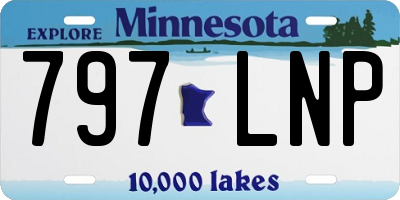 MN license plate 797LNP