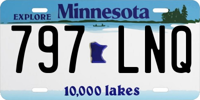 MN license plate 797LNQ