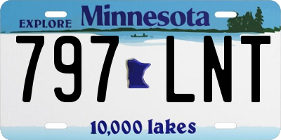 MN license plate 797LNT