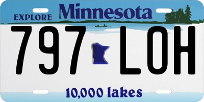 MN license plate 797LOH