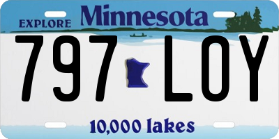 MN license plate 797LOY