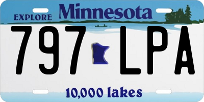MN license plate 797LPA