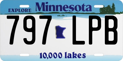 MN license plate 797LPB