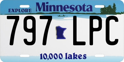 MN license plate 797LPC