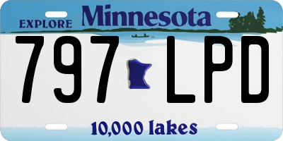MN license plate 797LPD