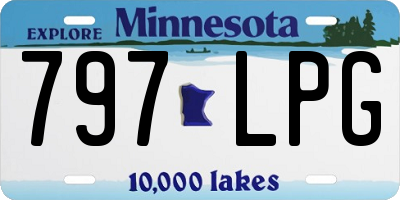 MN license plate 797LPG