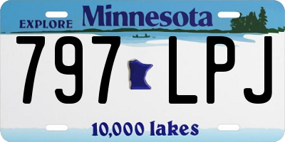 MN license plate 797LPJ
