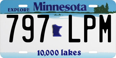 MN license plate 797LPM