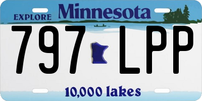MN license plate 797LPP