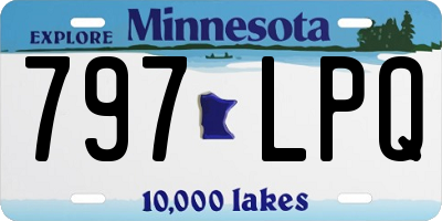 MN license plate 797LPQ