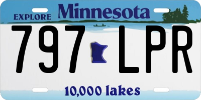 MN license plate 797LPR