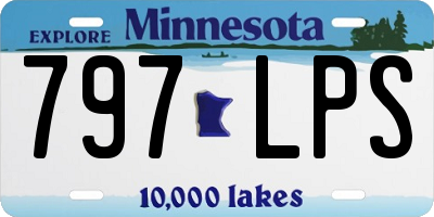 MN license plate 797LPS