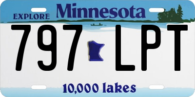 MN license plate 797LPT