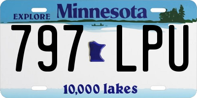 MN license plate 797LPU
