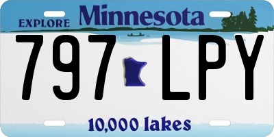 MN license plate 797LPY