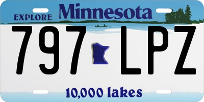 MN license plate 797LPZ