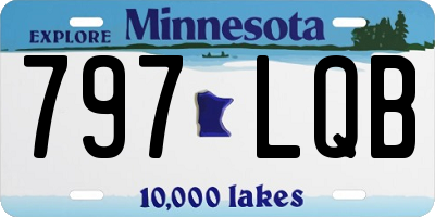 MN license plate 797LQB