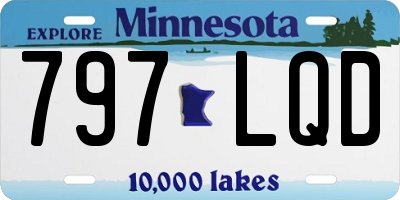 MN license plate 797LQD