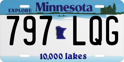 MN license plate 797LQG