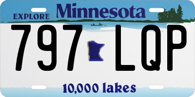 MN license plate 797LQP