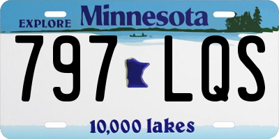 MN license plate 797LQS