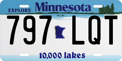 MN license plate 797LQT