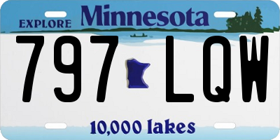 MN license plate 797LQW