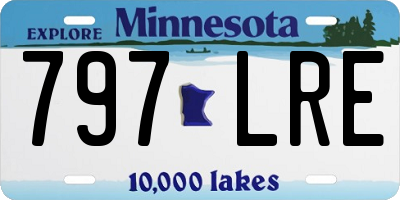 MN license plate 797LRE