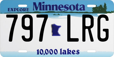MN license plate 797LRG