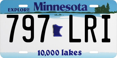 MN license plate 797LRI