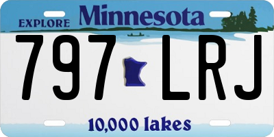 MN license plate 797LRJ