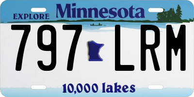 MN license plate 797LRM