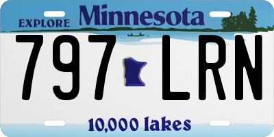 MN license plate 797LRN