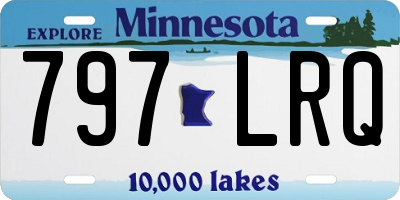 MN license plate 797LRQ