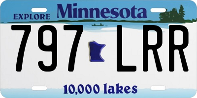 MN license plate 797LRR