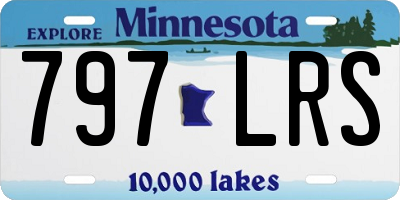 MN license plate 797LRS